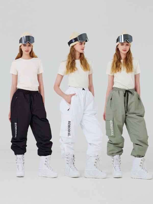 Pantalone za skejanje na snowboardu, široki kroj, otporne na vjetar, vodootporne, modne — Brend Bimodal, šifra proizvoda 1219, izdanje 2024