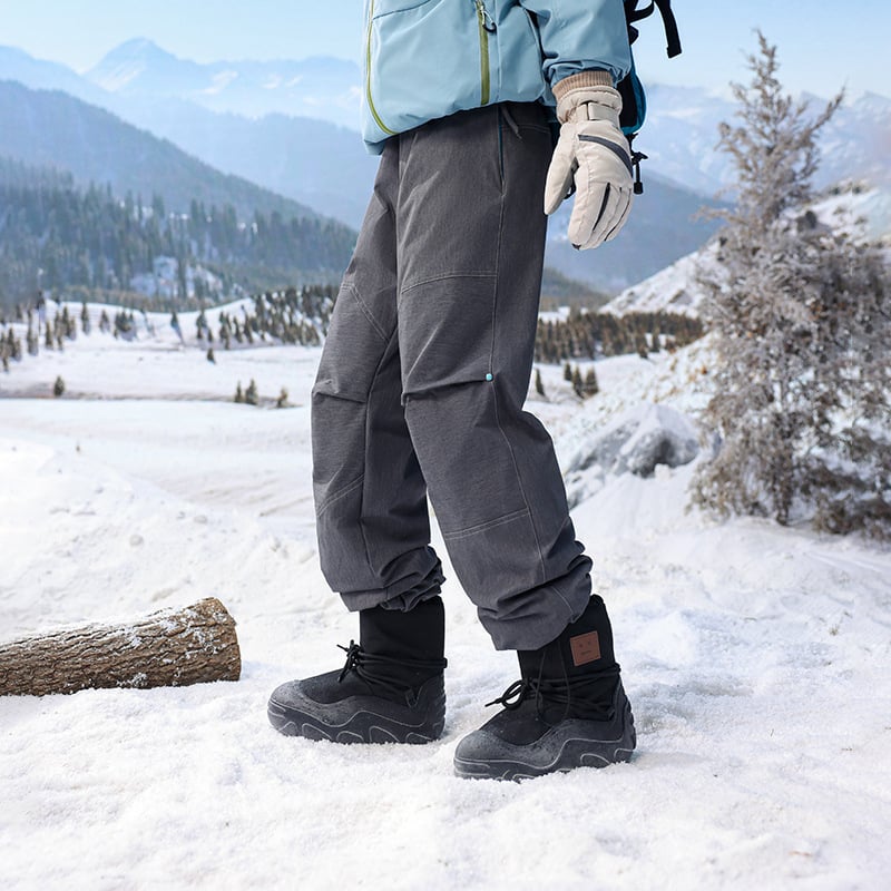 Skijaške hlače s denim efektom, Outdoor Softshell s tri zaštite, unisex, 100% poliester, ravnog kroja