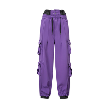 Női és férfi snowboard nadrág, vízálló és szélvédett, poliészter anyagból, poliészter töltettel