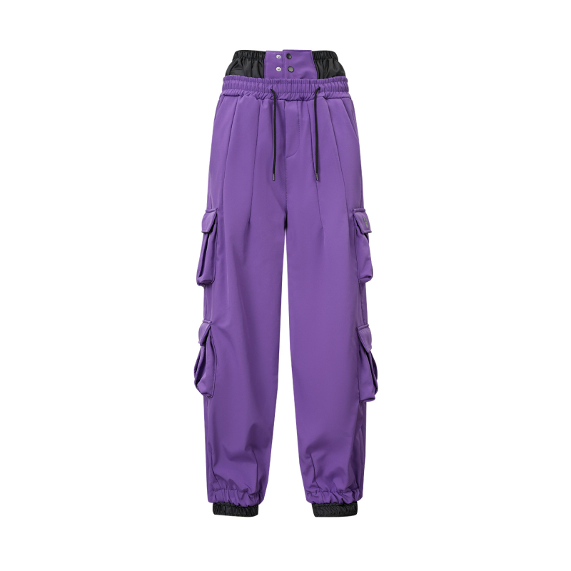 Női és férfi snowboard nadrág, vízálló és szélvédett, poliészter anyagból, poliészter töltettel