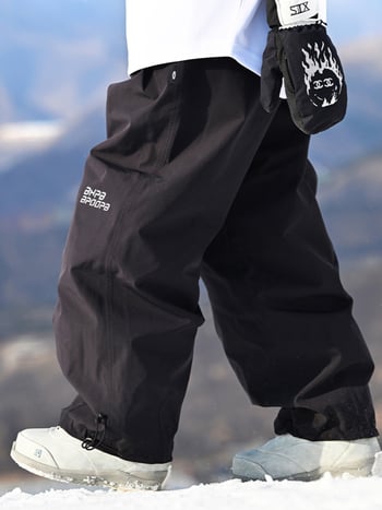 Női sínadrág pántokkal, vízálló és szélálló, kopásálló Heattech technológiával, Oxford szövet horizontális csíkokkal, poliészter