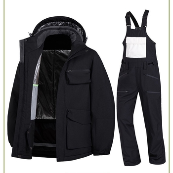 Uniszex síruha bibdzseki szett – vízálló 5000, poliészter szövet, poliészter bélés, stílus 7099+7097