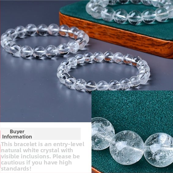 Κρυστάλλινο βραχιόλι με ελαστικό κορδόνι, χωρίς πλευρικούς λίθους, ατομικά συσκευασμένο, λανσάρισμα άνοιξη 2025.