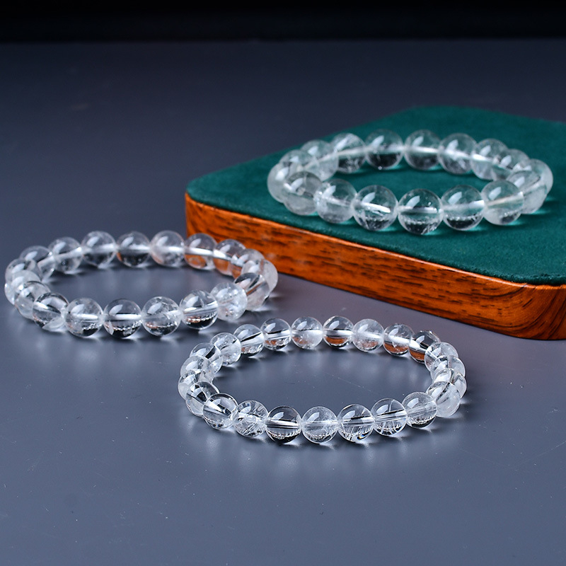 Κρυστάλλινο βραχιόλι με ελαστικό κορδόνι, χωρίς πλευρικούς λίθους, ατομικά συσκευασμένο, λανσάρισμα άνοιξη 2025.