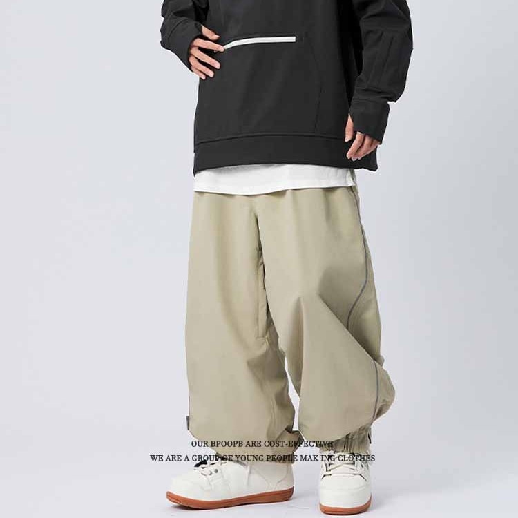 Sí nadrágok, vízálló és szélálló, laza szabású, Oxford anyag, 100% poliészter