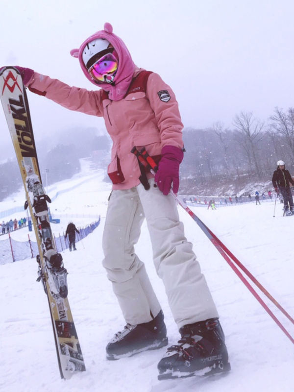 Sí nadrág férfiaknak és nőknek, vízálló és lélegző, selyemszál töltéssel, kopásálló, vállpántokkal