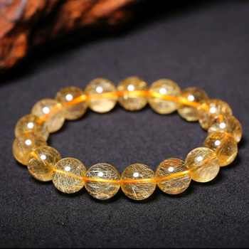 Βραχιόλι με Golden Hair Crystal — Κινεζικό στυλ, συσκευασμένο σε κουτί δώρου, Χειμώνας 2020