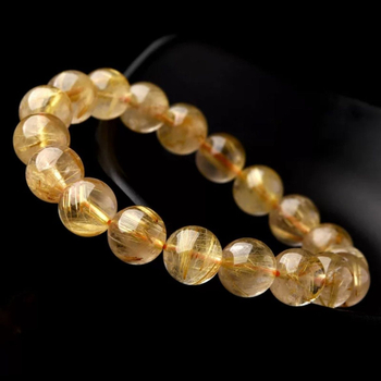 Βραχιόλι με Golden Hair Crystal — Κινεζικό στυλ, συσκευασμένο σε κουτί δώρου, Χειμώνας 2020