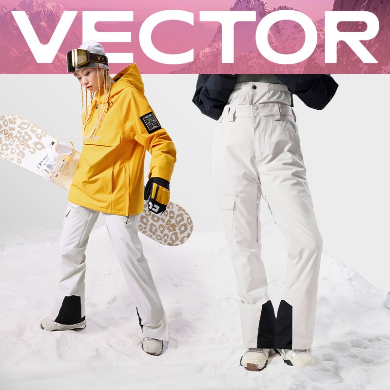 Vector kültéri vízálló és széltől védett meleg sínadrág nőknek és férfiaknak, snowboardozáshoz, síeléshez és túrázáshoz, poliészter rost töltettel
