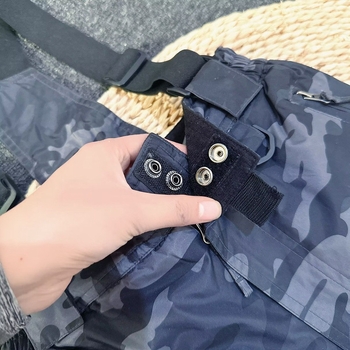 Gyerek sí nadrág vállpántos, uniszex, vastag szigetelés, vízálló (síeléshez)