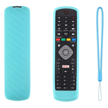 Нов удебелен силиконов, светещ, устойчив на падане калъф за дистанционни управления за телевизори PHILIPS