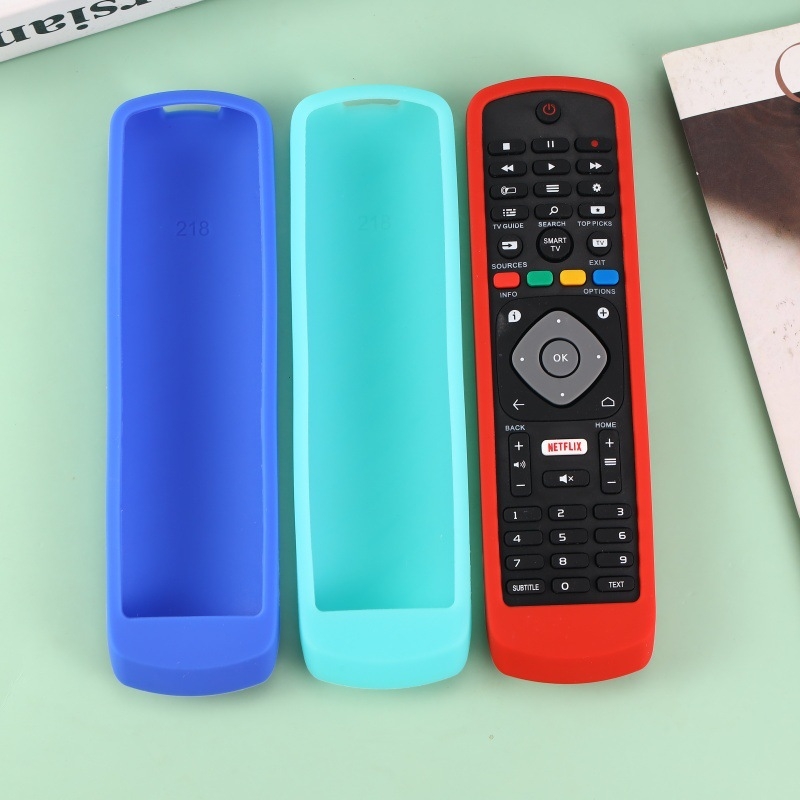 Нов удебелен силиконов, светещ, устойчив на падане калъф за дистанционни управления за телевизори PHILIPS
