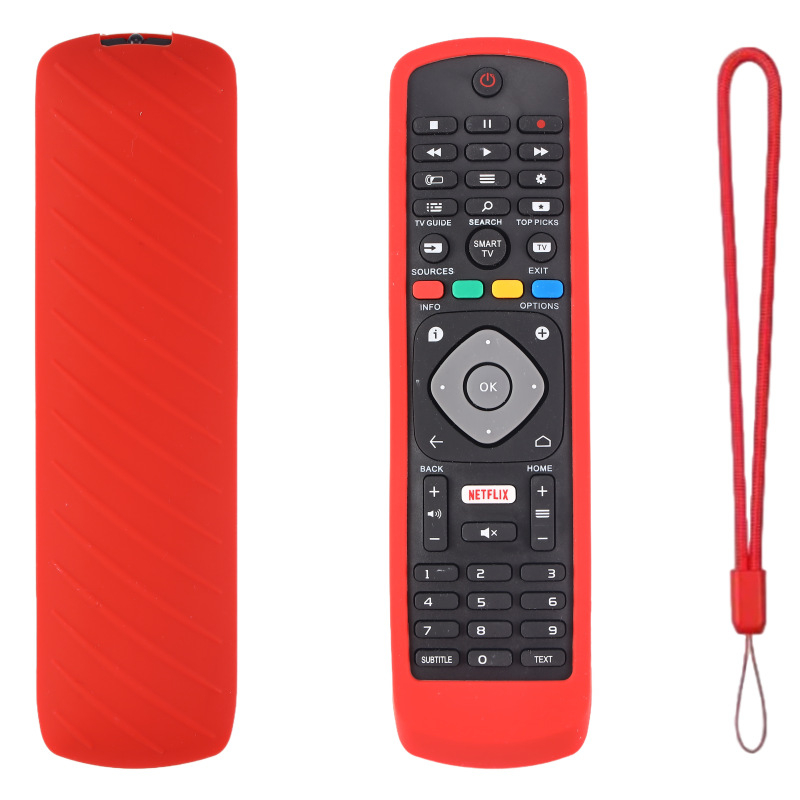 Нов удебелен силиконов, светещ, устойчив на падане калъф за дистанционни управления за телевизори PHILIPS