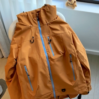 Uniszex három az egyben sídzseki: fleece-betétes, vastag Softshell, pamutkeverék anyag, szélálló és vízálló