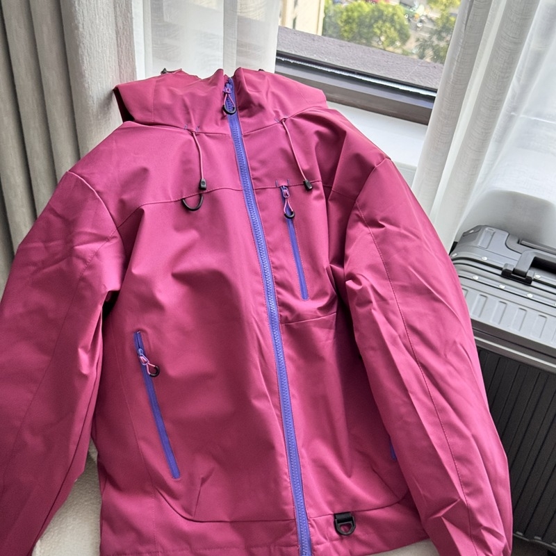 Uniszex három az egyben sídzseki: fleece-betétes, vastag Softshell, pamutkeverék anyag, szélálló és vízálló