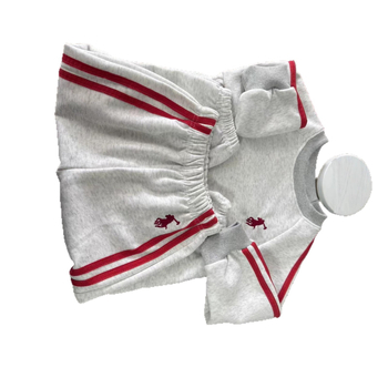 Dječji zimski dvodijelni set za novorođenčad (0–1 godina): fleece podstava, izvezeni patchwork, ležerni sportski stil, top s dugim rukavom bez kapucaje i hlače, od pamuka 50–70%.