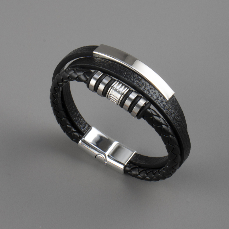 Sakausējuma rokassprādze, ģeometriska forma, vintage stils, unisex dizains, precīza izstrāde