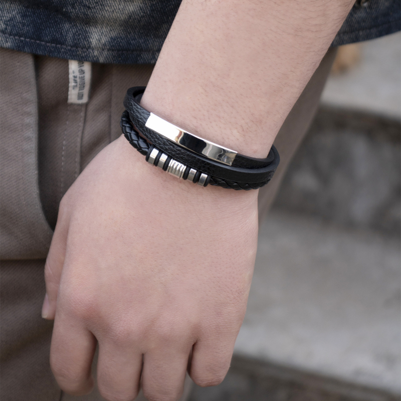 Sakausējuma rokassprādze, ģeometriska forma, vintage stils, unisex dizains, precīza izstrāde