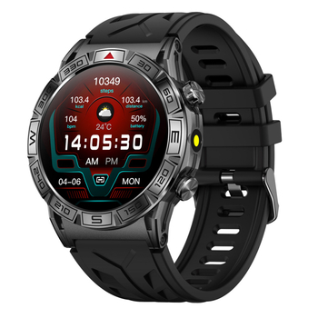 AMOLED kijelzős okosóra, úszásra alkalmas vízálló, pulzusmérés, vérnyomás és oxigénszint mérése.