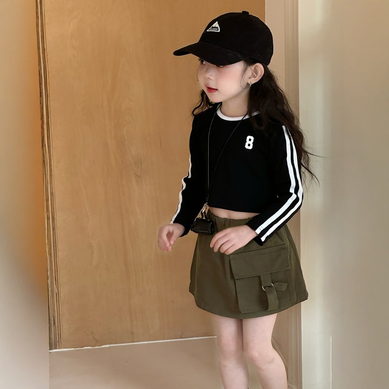 Dječje pamučno T majice za djevojčice, uski kroj, dugi rukav, okrugli izrez, korejski stil, vlaga upija, za novorođenčad