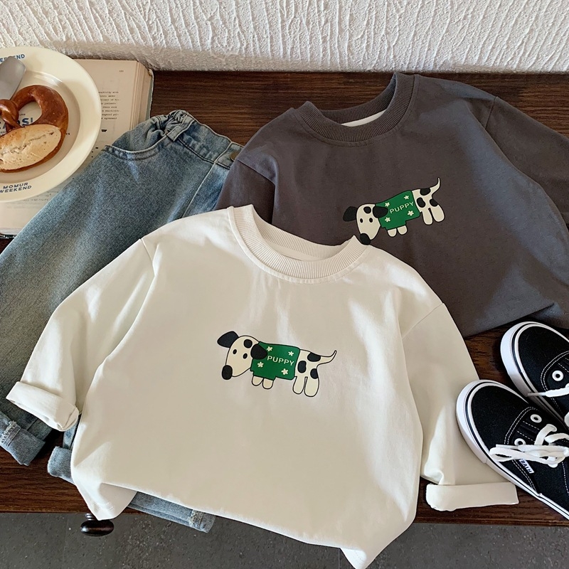 Παιδικό μακρυμάνικο μπλουζάκι, 100% βαμβάκι, στρογγυλός λαιμός, unisex, άνοιξη και φθινόπωρο, ηλικίες 3–8 ετών