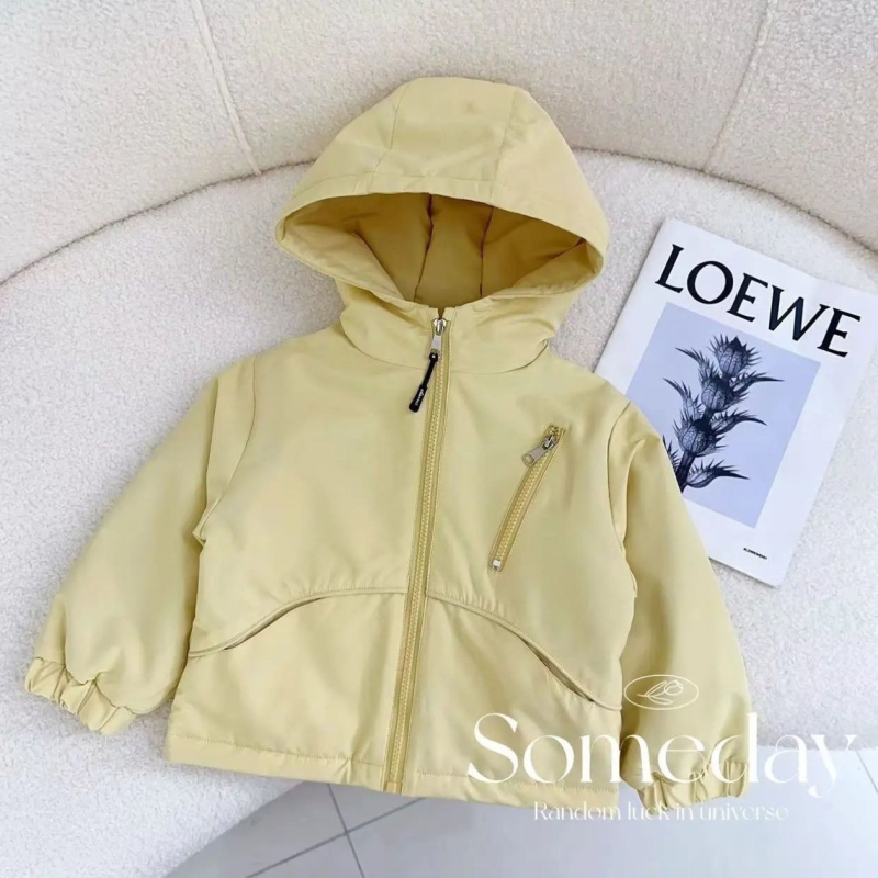 Dječja zimska jakna s kapuljačom, poliester tkanina i flis podstava, mekani dodir