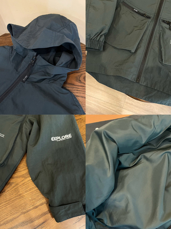 Dječja jesenska jakna s kapuljom, korejskog stila, zatvarač na rajsferšlus, premazani vanjski materijal, podstava od poliestera