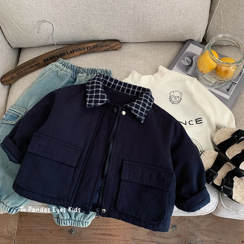 Dječja prešivana jakna, 100% pamuk, zatvarač, dugi rukavi, zima 2025, za djecu od 3 do 8 godina