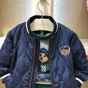 Jachetă de iarnă pentru băieți, stil coreean, material principal din acetat 100%, mâneci lungi, fără glugă, pentru copii 3–8 ani, sezon iarnă 2024.