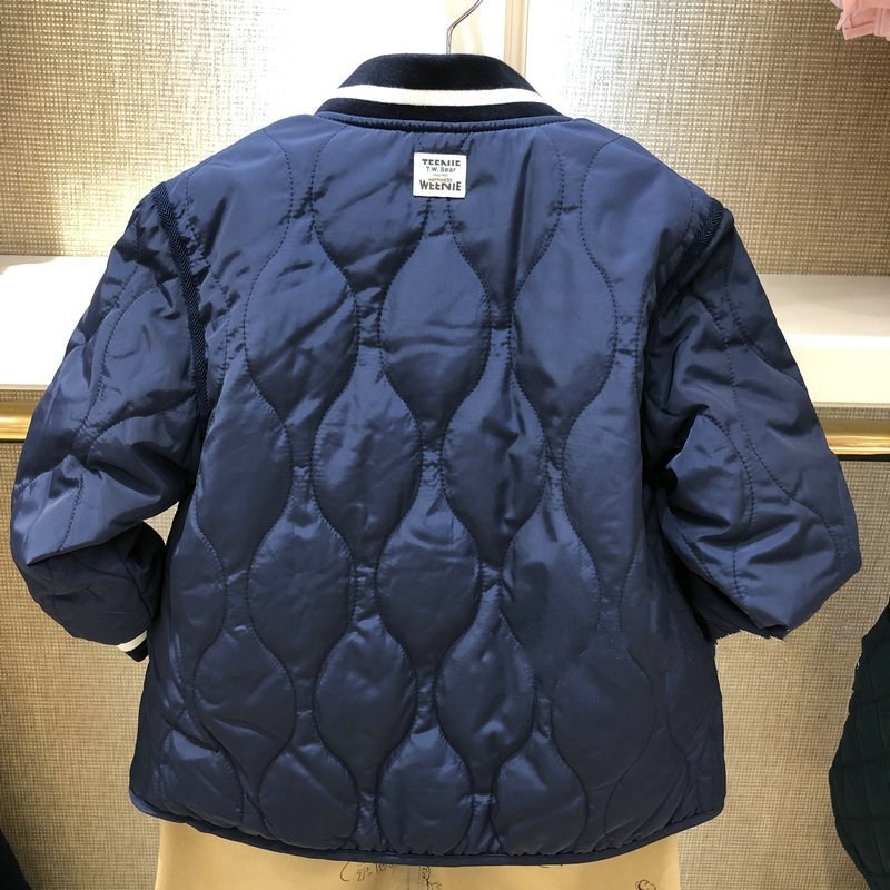 Jachetă de iarnă pentru băieți, stil coreean, material principal din acetat 100%, mâneci lungi, fără glugă, pentru copii 3–8 ani, sezon iarnă 2024.