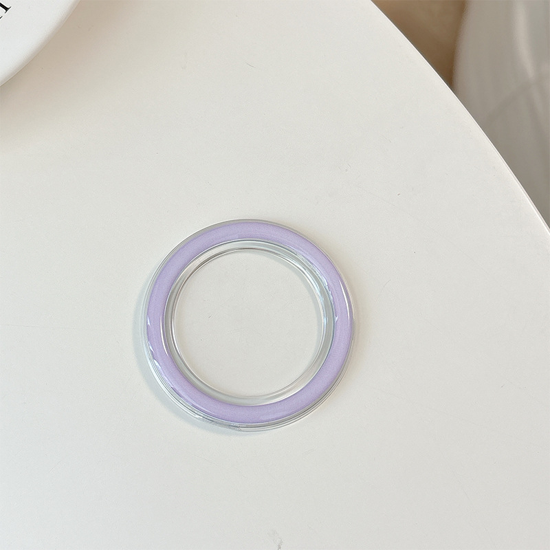 MagSafe átlátszó kör alakú teleszkópos asztali telefon-tartó - műanyag