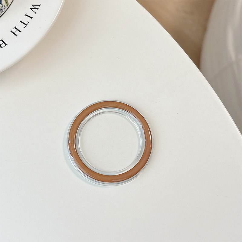 MagSafe átlátszó kör alakú teleszkópos asztali telefon-tartó - műanyag