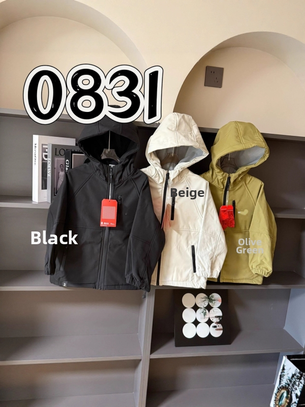 Unisex bērnu flīsa ārējā jaka pret vēju rudens-ziemas-pavasara sezonai, 8+ gadi