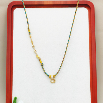 DIY punutud kaelakee segamaterjalidest, antiikne stiil, käsitsi kootud, päritolu: Qingdao, suvi 2024