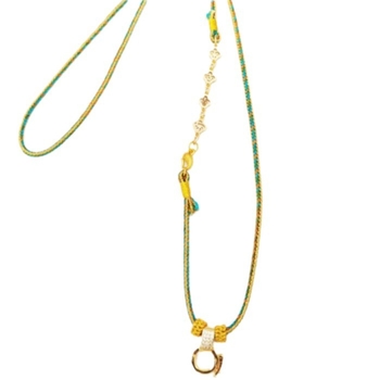 DIY punutud kaelakee segamaterjalidest, antiikne stiil, käsitsi kootud, päritolu: Qingdao, suvi 2024