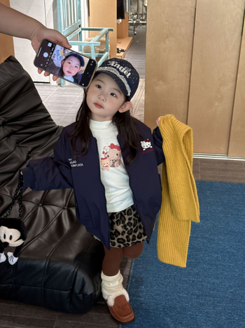 Dječja zimska jakna u korejskom stilu, prešivana, s mačjim vezom, zatvaračem, za uzrast 3–8 godina