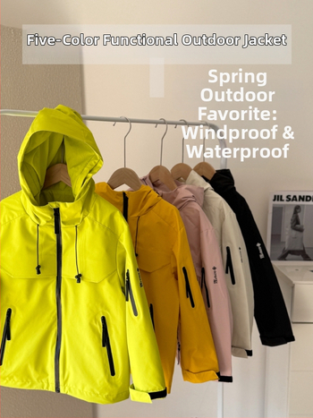 Bērnu kokvilnas vējjaka, unisex, ar kapuci, rāvējslēdzējs priekšā, viegla pavasara jaka