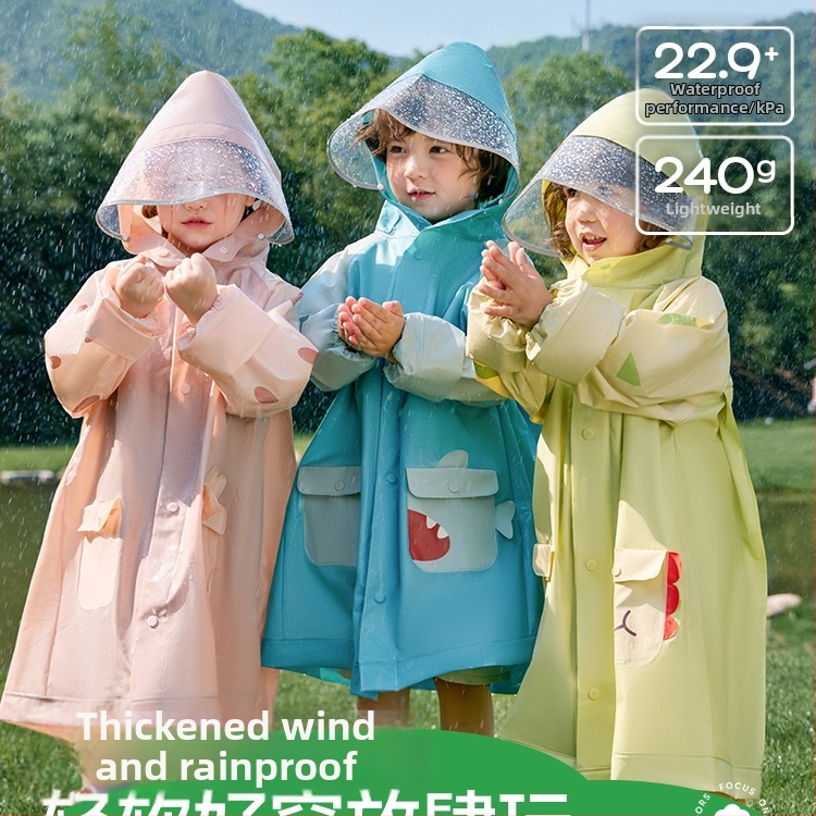 Velosipēdu lietus jaka ar PVC audumu, PU ūdensnecaurlaidīga slāņa, parastā biezuma, atkārtoti lietojama