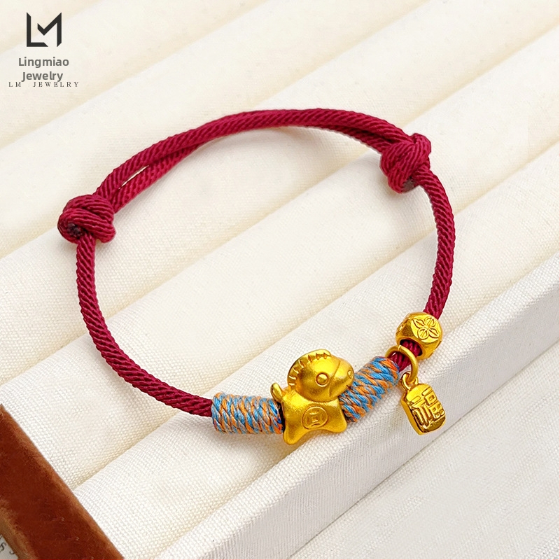 Nahk käevõru — etnilise stiiliga lastele (Materjal: nahk; Stiil: etniline; Sobib: lastele)