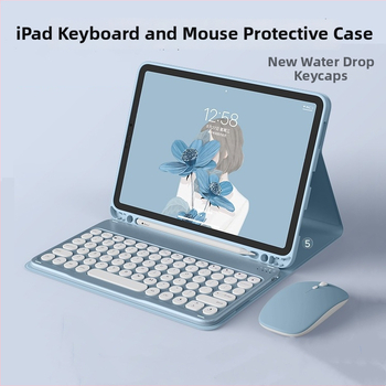 Puzdro s klávesnicou pre iPad 10. generáciu, Bluetooth klávesnica, magnetické odpojenie, matný TPU