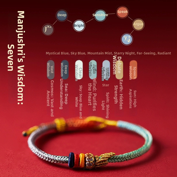 Käsitsi kootud sõlmega käevõru | unisex, rahvuslik stiil | pooltoode