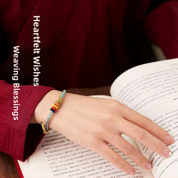 Käsitsi kootud sõlmega käevõru | unisex, rahvuslik stiil | pooltoode