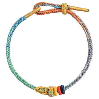 Käsitsi kootud sõlmega käevõru | unisex, rahvuslik stiil | pooltoode