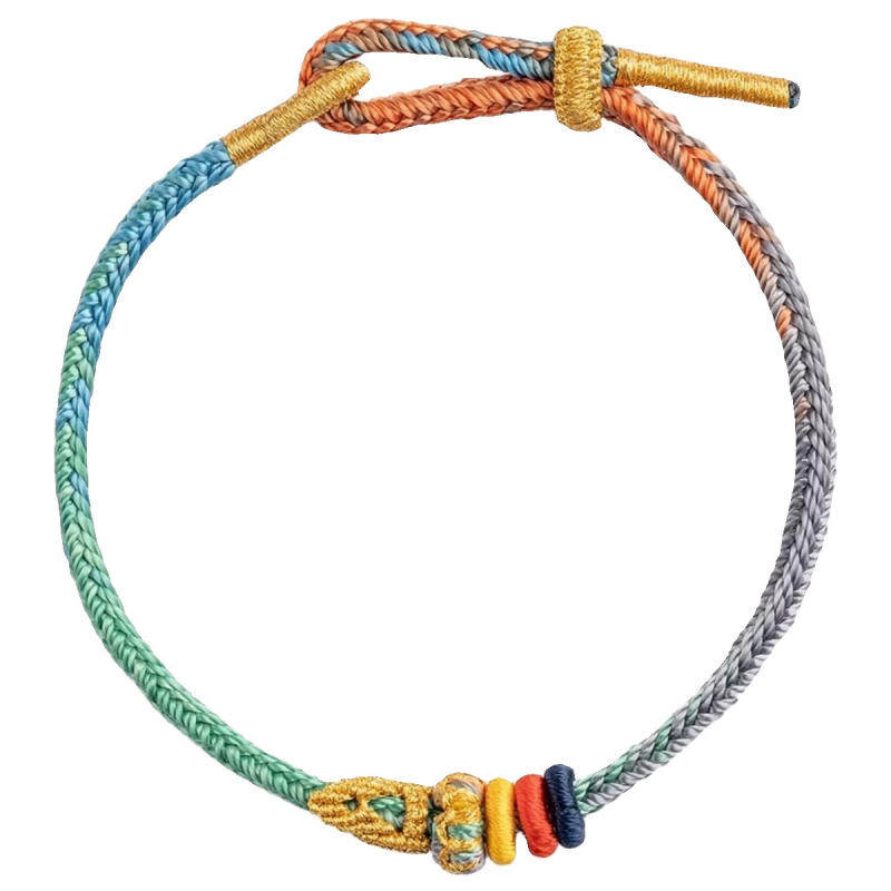 Käsitsi kootud sõlmega käevõru | unisex, rahvuslik stiil | pooltoode