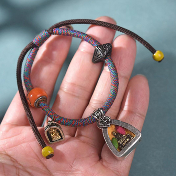 DIY kootud köis käevõru (Materjal: köis; Stiil: etniline; Hooaeg: 2023 sügis; Tööstustehnoloogia: Muu)