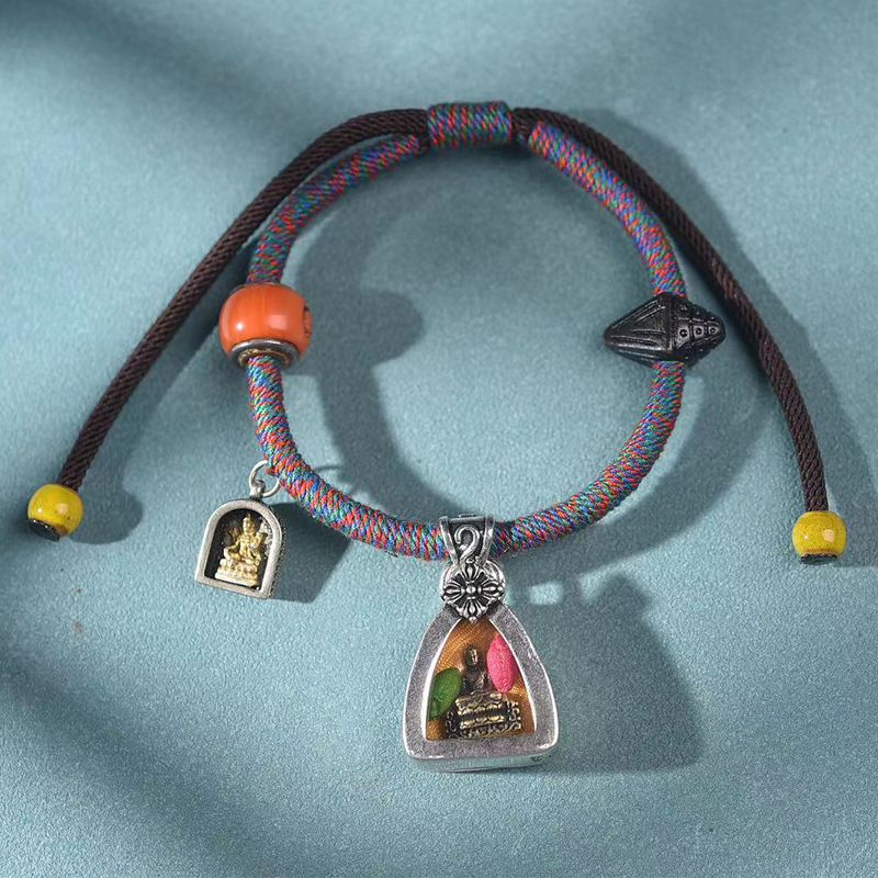 DIY kootud köis käevõru (Materjal: köis; Stiil: etniline; Hooaeg: 2023 sügis; Tööstustehnoloogia: Muu)