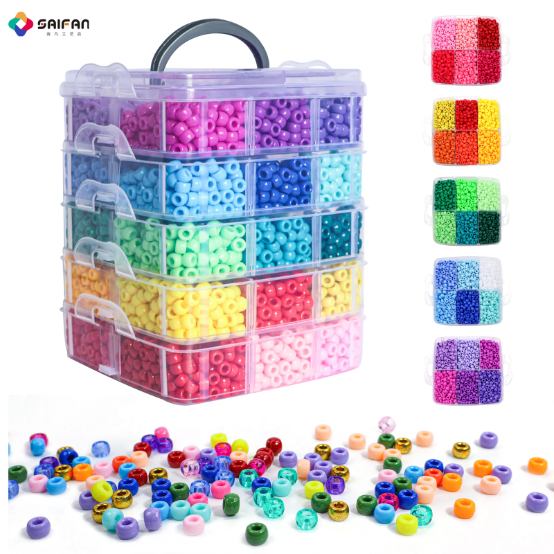 DIY бижута аксесоари — пластмасови мъниста, спрей покритие, Yiwu произход, оригинален дизайн