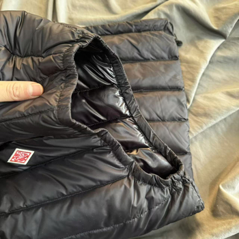 Жилетка с пух от гъска, пълнеж 100, външна тъкан найлон, Vintage стил, Зима 2024