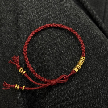 Bratara șnur – stil etnic, unisex; tricotat manual; vară 2025; brand Xiying