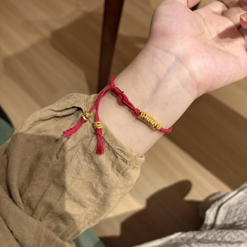 Bratara șnur – stil etnic, unisex; tricotat manual; vară 2025; brand Xiying